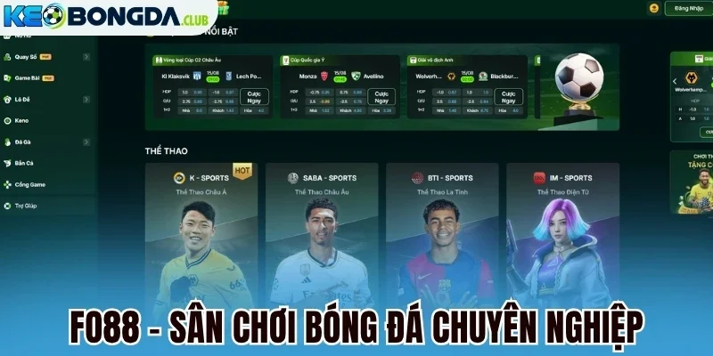Fo88 - Sân chơi bóng đá chuyên nghiệp