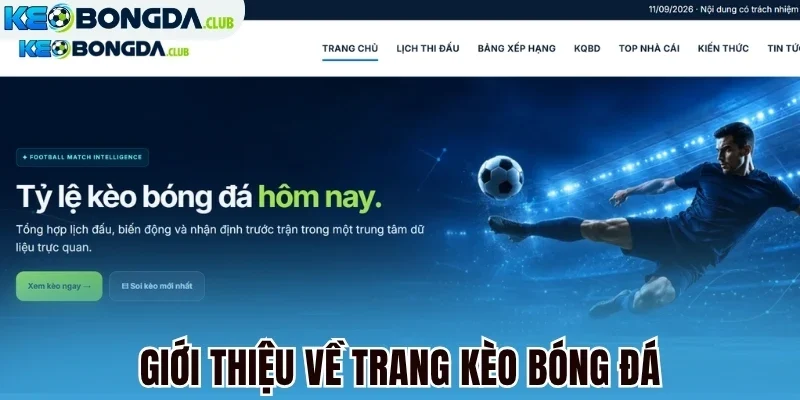 Giới thiệu về trang kèo bóng đá
