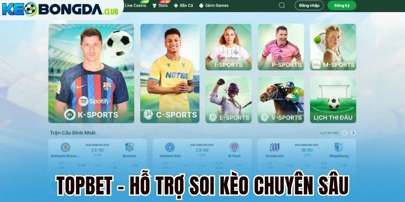 Topbet - Hỗ trợ soi kèo chuyên sâu