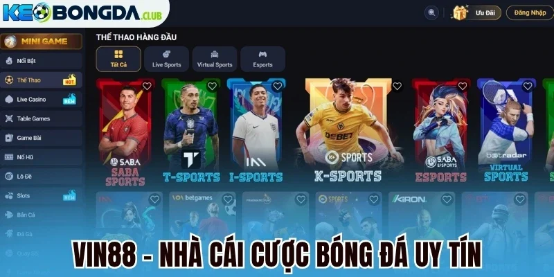 Vin88 - Nhà cái cược bóng đá uy tín