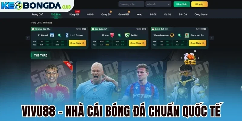 Vivu88 - Nhà cái bóng đá chuẩn quốc tế