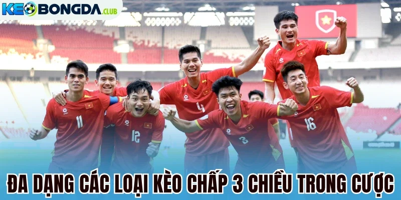Đa dạng các loại kèo chấp 3 chiều trong cược