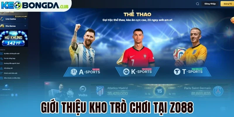 Giới thiệu kho trò chơi tại Zo88