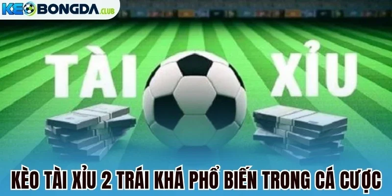 Kèo tài xỉu 2 trái khá phổ biến trong cá cược