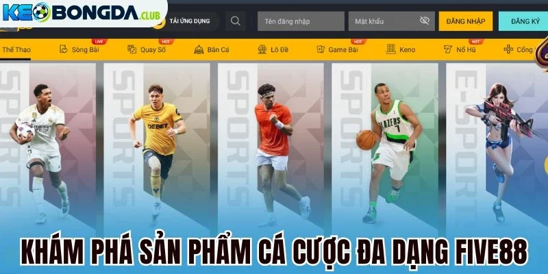 Khám phá sản phẩm cá cược đa dạng Five88