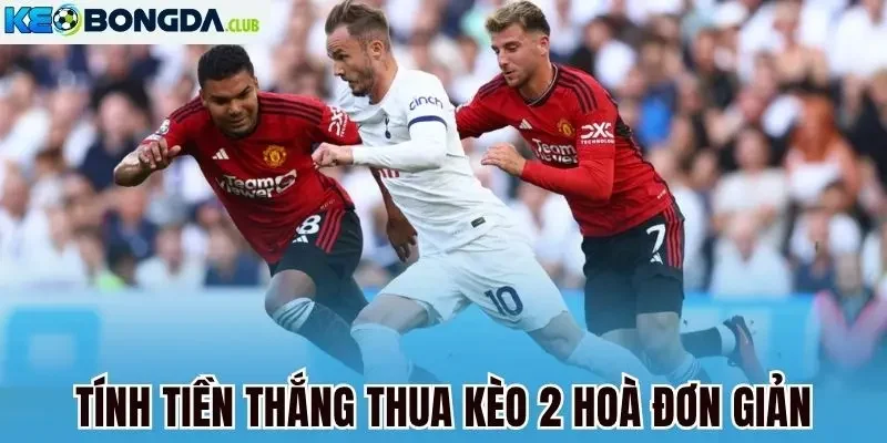 Tính tiền thắng thua kèo 2 hoà đơn giản
